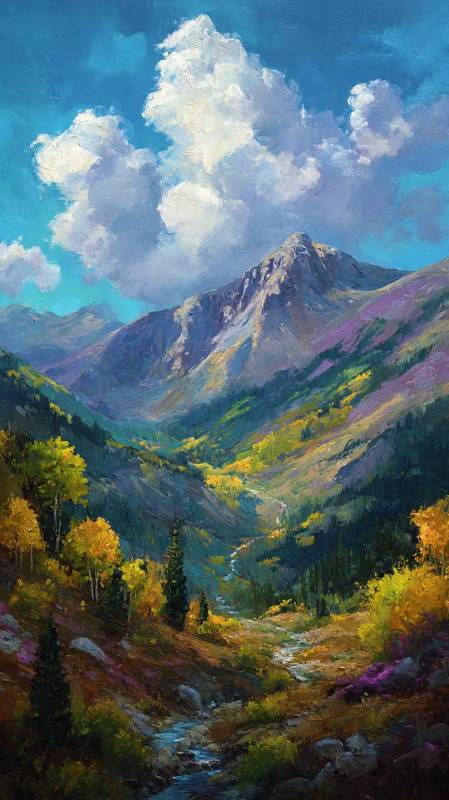 Fantasy Mountain Scene 4